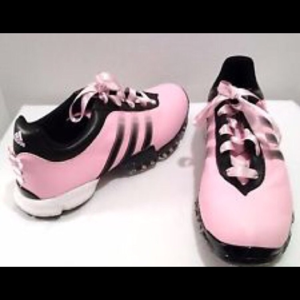 Adidas Womens Golf Shoes Paula Design Pink sz 7